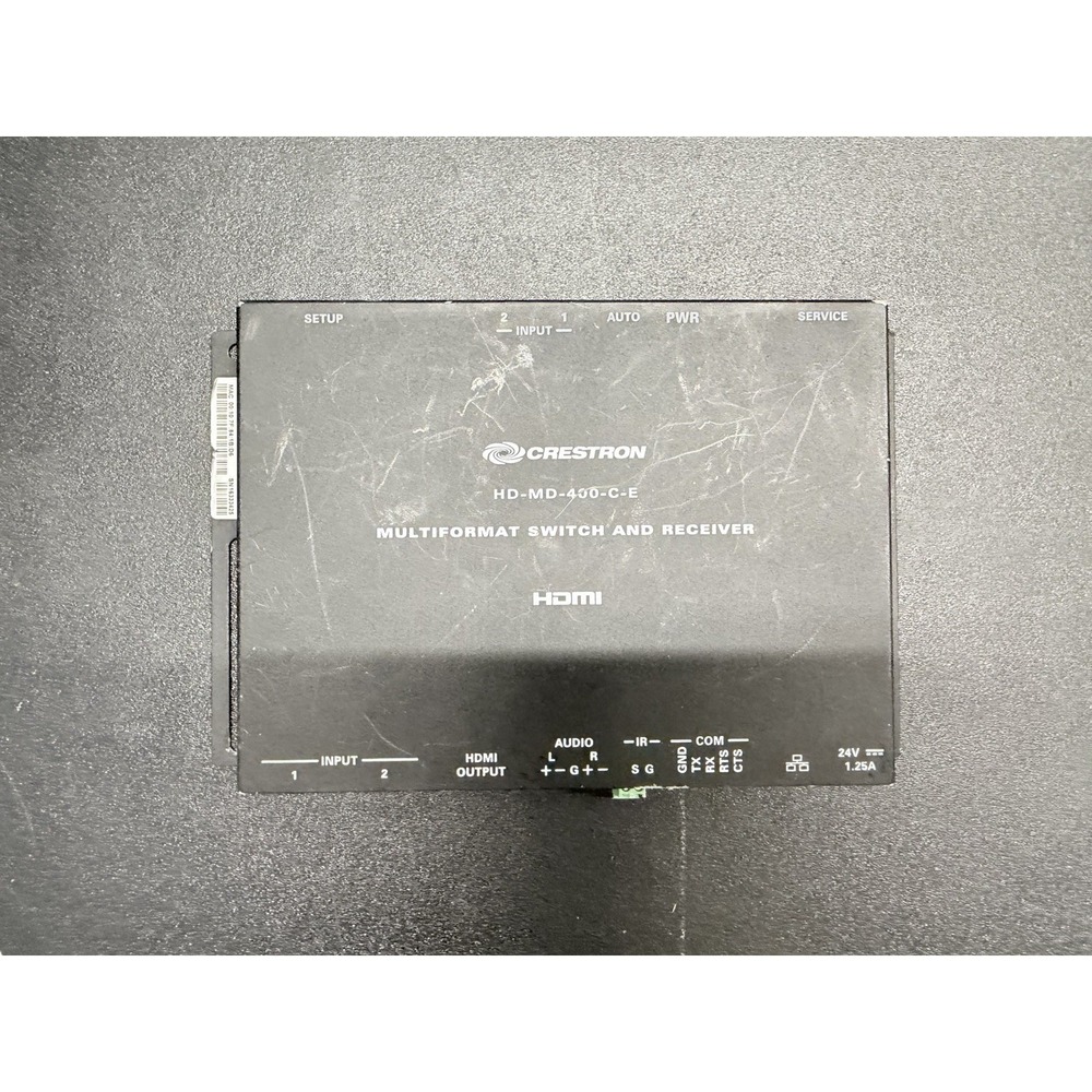 Crestron HD-MD-400-C-E Multi-Format Switch and Receiver HDMI HDBaseT - Untested